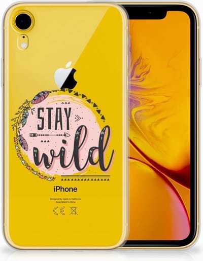 Apple iPhone Xr Telefoonhoesje met Naam Boho Stay Wild