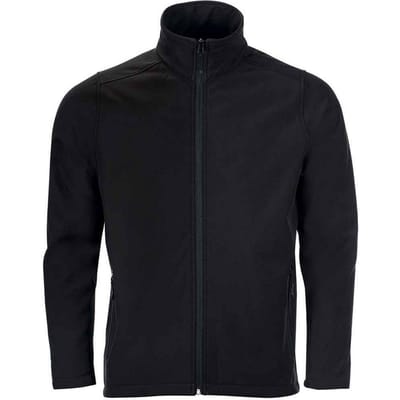 SOLS Heren Race Soft Shell Jas (Zwart)