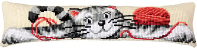 Vervaco - Kruissteektochtmat kit - Poes - PN-0009356 - Borduren - Borduurpakket - Borduurpakket volwassenen - Borduurpakket kind