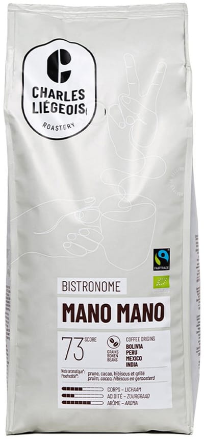 Koffiebonen Charles Liégeois Mano Mano, 1 kg