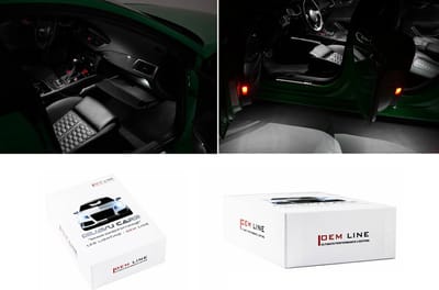 OEM Line LED Interieur Verlichting Lampen Pakket Hoge Kwaliteit Binnen Verlichting 6000K Wit Licht voor Audi A7 4G / S line / S7 / RS7 (2011-2017)