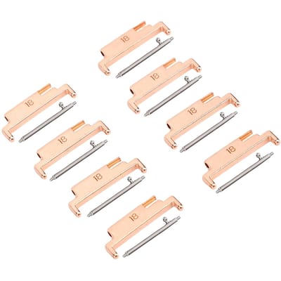 4 Paar Bandadapters en Aanzetten Metaal Snelkoppelingsadapter voor 18-22mm Horlogeband beige