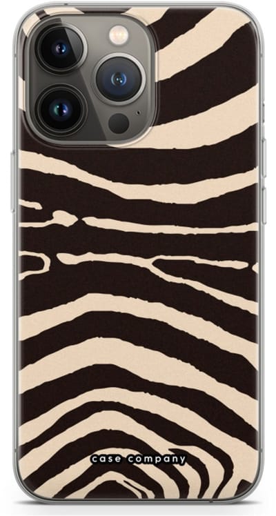 Case Company® - Hoesje geschikt voor iPhone 13 Pro hoesje - Arizona Zebra - Soft Cover Telefoonhoesje - Bescherming aan alle Kanten en Schermrand