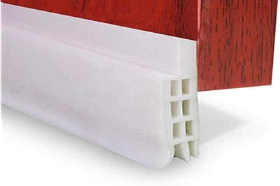 Cosensi- Deurrubber - Drie-laags ontwerp - Geluidsisolatie - Waterdicht - Zelfklevend - Milieuvriendelijk siliconen 100 x 5 cm - Deurseal