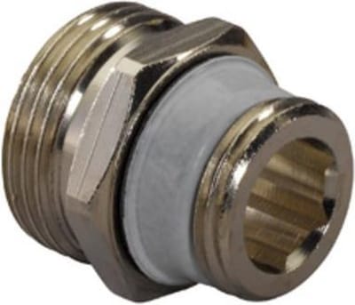 Uponor S-Press radiator aansluit nippel - buitendraad x buitendraad euroconus - 1/2 x 3/4