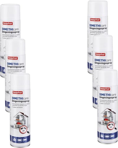 Beaphar Dimethicare Omgevingsspray - Anti vlooien en tekenmiddel - 6 x 400 ml 400ml