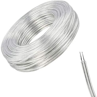 Transparante PVC flexibele kabel 10m - 2 aderig 3mm voor huishoudelijke apparaten