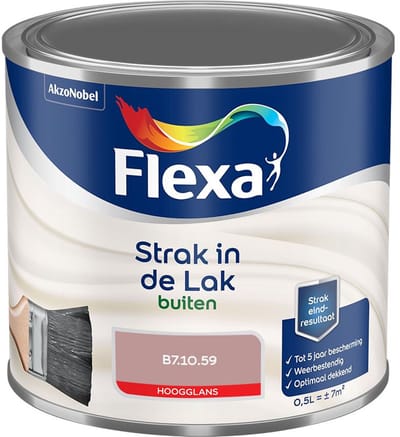 Flexa - Strak In De Lak Buitenlak Hoogglans - B7.10.59 - Mengverf - 500 Ml