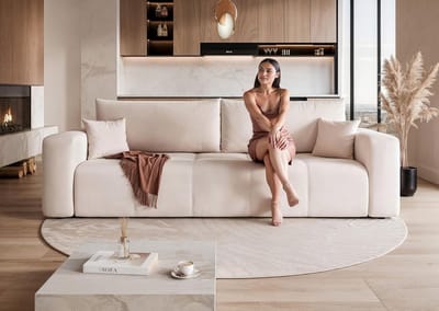 Luxe 3-Zits Slaapbank met Bedlade - 244x93 cm - Novihome