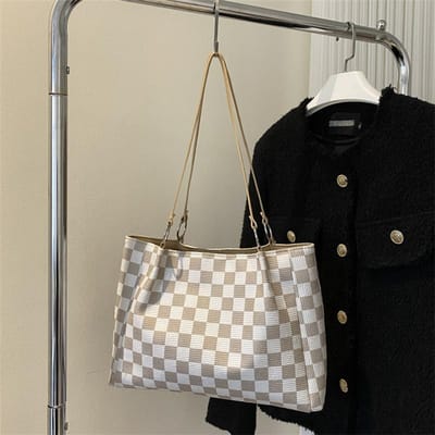 Lente Grote Capaciteit Crossbody Tas Nieuwe Stijl Schakelbord Tote Tas Groothandel Dames Handtas Enkele Schouder Crossbody Tas gray
