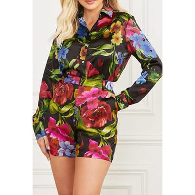 GUESS Marciano By  Melissa Printed Shirt Boldly Blooming Butt Taglia: 38 | Magliette intime Outlet | Donna