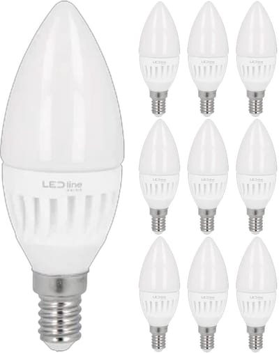 LED line PRIME LED Kaarslamp C37 E14 - 5W (vervangt 60W) - 700lm - Ø37mm - 230V - Energiezuinig - 10 stuks