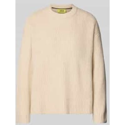 Oversized gebreide pullover met ribboorden, model 'SIGGA'