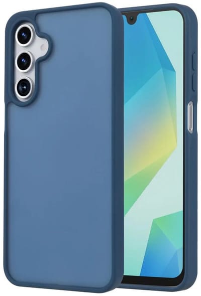 Hoesje Geschikt voor Samsung Galaxy A17 - Matte Back Cover - Blauw