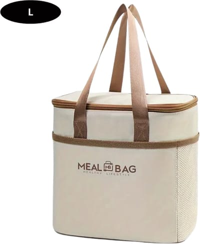 Livano Koeltas - Koelbox - Koelelementen - Coolbox - Auto - Lunchtas - Strand - Beige L