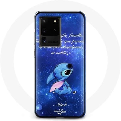Coque - Stitch - Samsung Galaxy S20 Ultra - Souple - Protection - Bleu