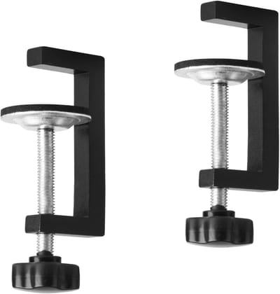 Set van 2 Klemmen voor Tafel, Verstelbare Schroefklemmen voor Houtbewerking en Lassen, Klembereik 10-57 mm, Universele Klemtools voor Stabiele Bevestiging