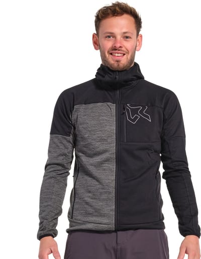 Rock Experience Kobra Fleece Met Volledige Rits Zwart M Man