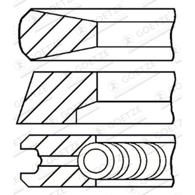 Goetze Engine Zuigerveren set GOETZE 08-854700-00