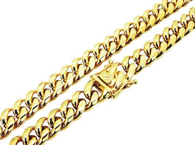 Amanto Ketting Gerjan - 316L Staal - Gourmet Schakel - 12mm - 75cm