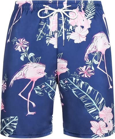 Hawaiiaanse Mannen Shorts voor Strand en Surf, Ademend en Sneldrogend met Verstelbare Touwtjes, Ideaal voor Vakantie en Zomer Reizen