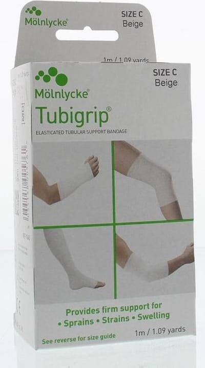 Tubigrip Maat C - beige - 1 maat - Bandage