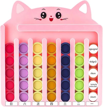 Houten Speelbord - Puzzelbord - Kinderen Leren Spelen - Vormen en Kleuren Herkennen - 33.1 x 27.5 x 3.8 cm