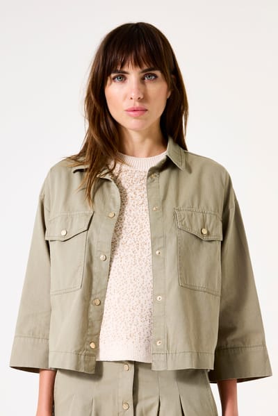 Garcia Ladies Jacket Mermaid Size: L | Cropped Jackets Outlet | Dames | Bruin