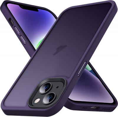 Hoesje Geschikt voor Apple iPhone 14 Pro - Matte Back Cover - Paars