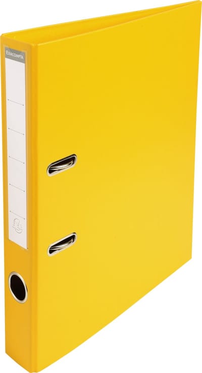 Exacompta 10x Prem'Touch® PVC Ordner met hefboom - rug 50 mm - A4 - Geel - 53549E