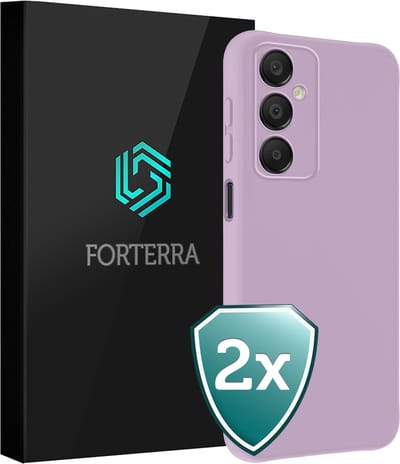 Hoesje 2 Stuks - Geschikt voor Samsung Galaxy A16 - Sterk & Shockproof - Back Cover - Case Siliconen - Telefoon Hoes - Lila