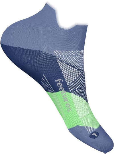 Feetures - Elite Ultra Light No Show Tab - Bahama Blue - Blauw / SMALL