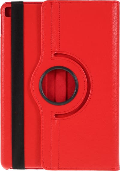 Peachy Litchi Textuur Lederen geschikt voor iPad 10.2 inch & iPad Air 3 10.5 inch (2019) & iPad Pro 10.5 inch (2017) case met cover - Rood Bescherming Standaard