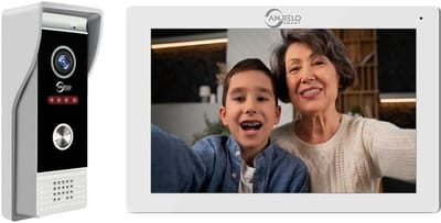 Videodeurbel Camera - Intercom Systeem - Bezoekers Ontvangen - 1080P HD Nachtzicht - 7 inch Scherm - Wit
