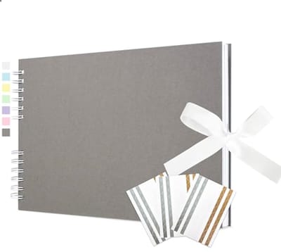 Fotoalbum 29 x 21.5 cm - 40 Pagina's - Lichtgrijs - Te Personalizeren