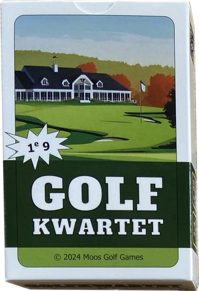 Golfkwartet 1e 9 - Educatief kaartspel over golfkennis