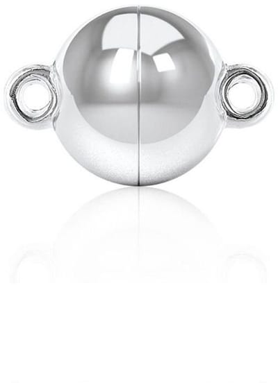 Luna-Pearls - 666.0208 - Sieradensluiting - Dames - 925er Zilver gerhodineerd - 8mm