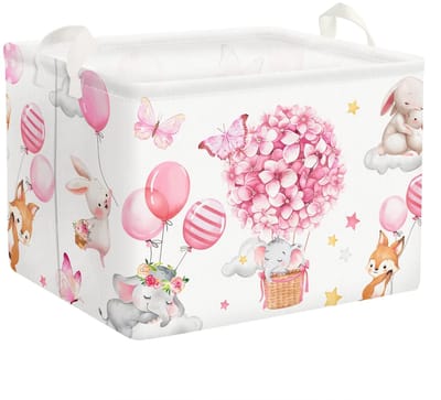 Dailygoods- Opbergdozen Waterdicht - Opbergmand Rechthoekig - Opbergdozen Kinderen - Opbergdozen Polyester - Opvouwbaar - Trekkoord en Handgreep