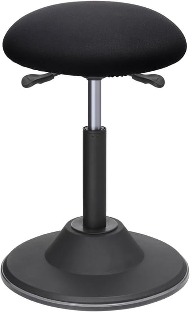 SONGMICS - Kruk - In Hoogte Verstelbare Bureaustoel - Ergonomische Kruk - 360° Draaibaar met Antislip Voet