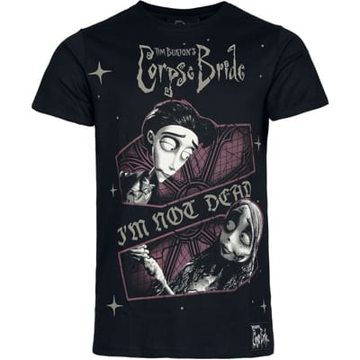 Killstar - Gothic T-shirt - Corpse Bride T-shirt - I'm Not Dead - M tot XL - voor Mannen - zwart