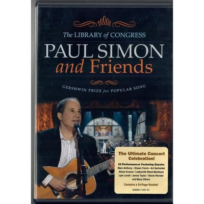 DVD PAUL SIMON - Paul Simon En Vrienden: De Bibliotheek 82666311327 Roep! Fabriek 2009 VS Rock Gebruikt