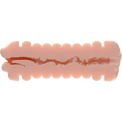LoveToy - Virgin-Skin Blowout - Dubbelzijdige Stroker Masturbator - Vagina en Mond - Lichte Huidskleur