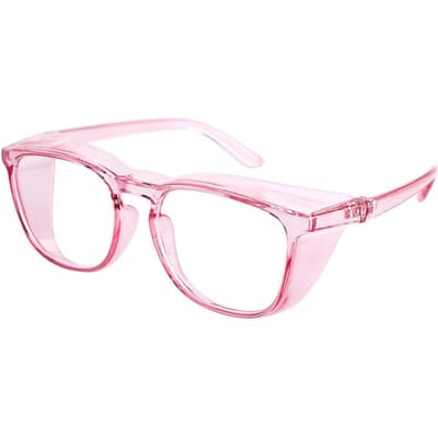 Lunettes de Soleil de Sécurité Transparentes Lunettes Adorables Pour Femmes Protection Oculaire Avec Lentille Anti-Buée Verre de Travail Résistant aux Rayures Pour Hommes Infirmière violet