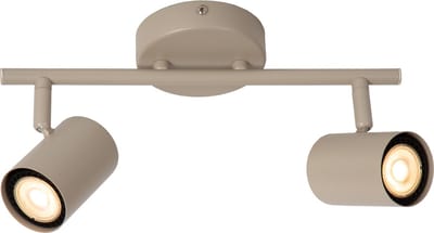 Lucide JOA - Plafondspot (Plafondlamp) - 2xGU10 - Taupe
