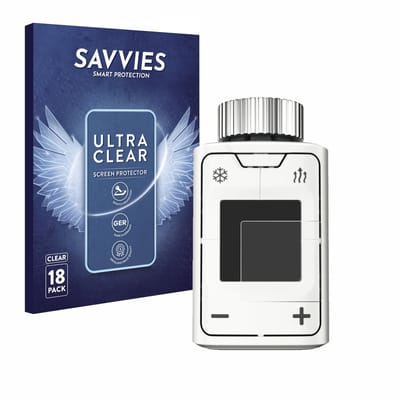 Savvies - Screenprotector voor AVM FRITZ!DECT 302 - Folie Beschermfolie transparant 18 Stuks