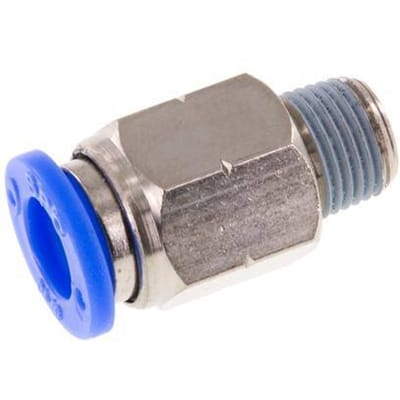 5/16'' x 1/8'' NPT Messing/PBT Insteekfitting buitendraad NBR [5 Stuks]