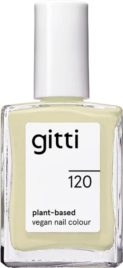 Gitti No. 120 - Soft Lime - nagellak - minimaal 82% natuurlijk - 23 vrij - manicure - blijft 7 dagen zitten