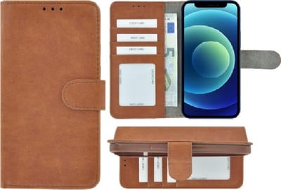 Pearlycase Hoes Wallet Book Case Bruin Geschikt voor Apple iPhone 11 Pro