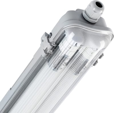 FastFix LED TL Armatuur dubbel 60 cm incl. 2 x LED TL lamp - voor alle ruimtes - 60cm - Tl-buizen - Tl-armaturen - Tl-verlichting