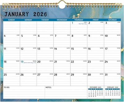 Wandkalender 2025-2026 | Groot Overzicht voor Twee Jaar